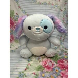 Squishmallow 7" Demir The Blue Dog‎ Squeeze Mallows Target Exclusive Plush